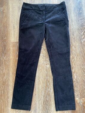 LOFT Outlet Black Velvet-look Trousers